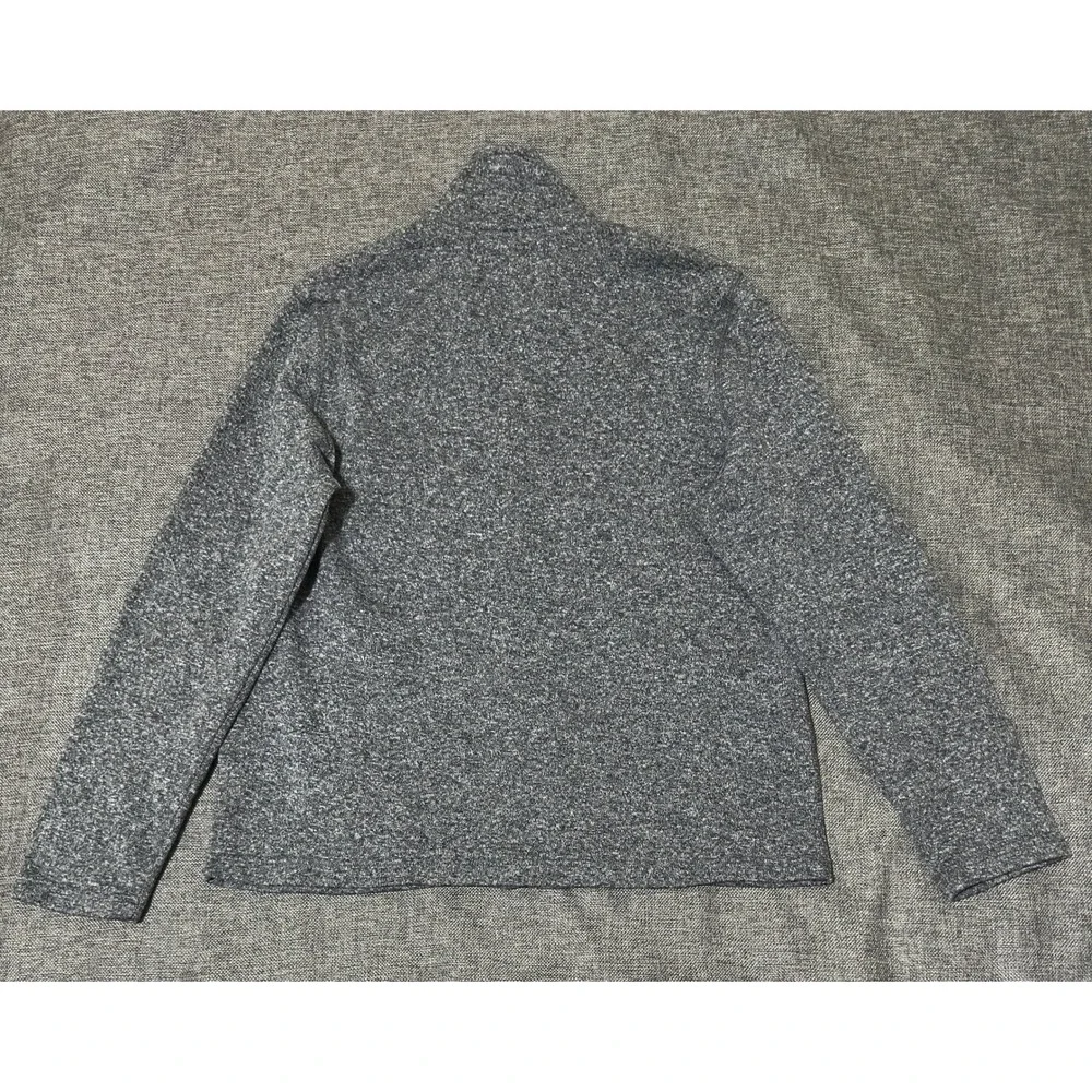Sonoma Mens XL Jacket Gray Sweater Fleece Full Zip Mock Neck